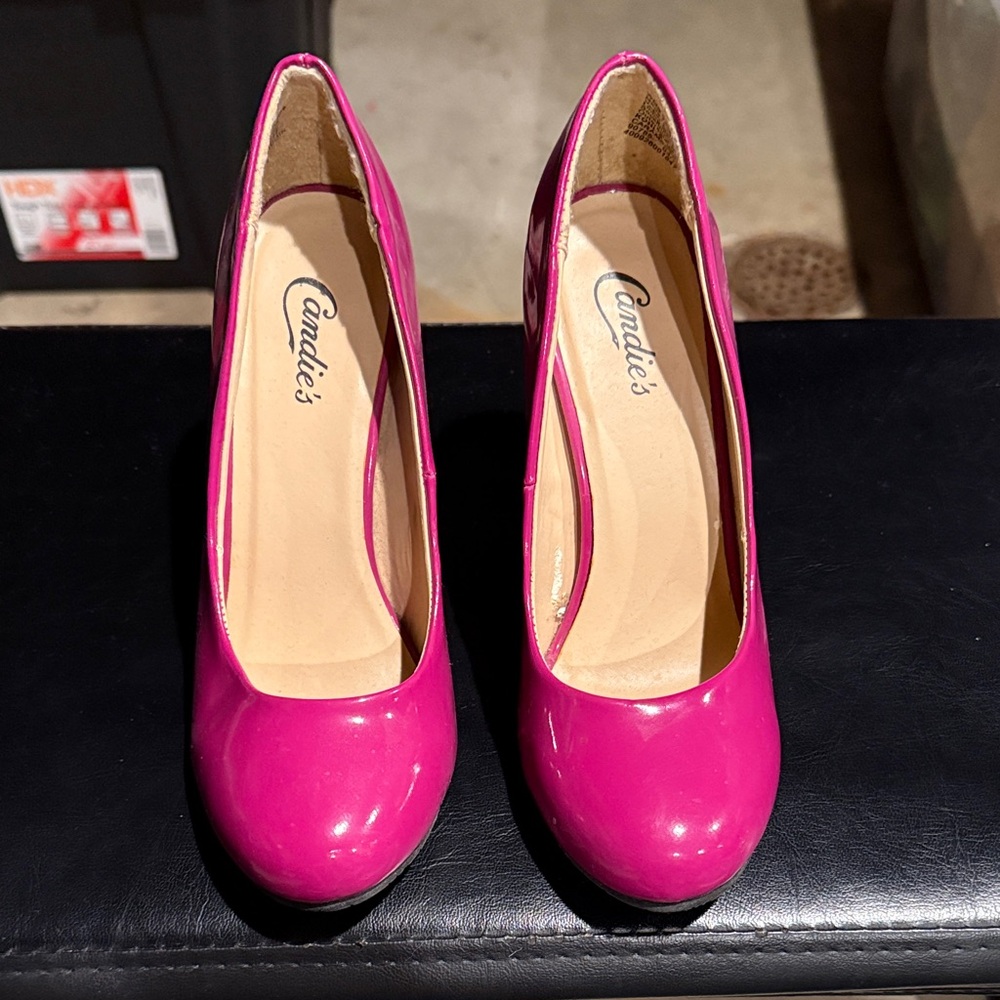 Candie's Bold Fuchsia Heels
